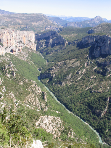 Gorges du Verdon, Provence, South France, view from north rim